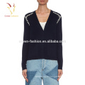 Camisolas de malha menina Crewneck de cashmere de luxo